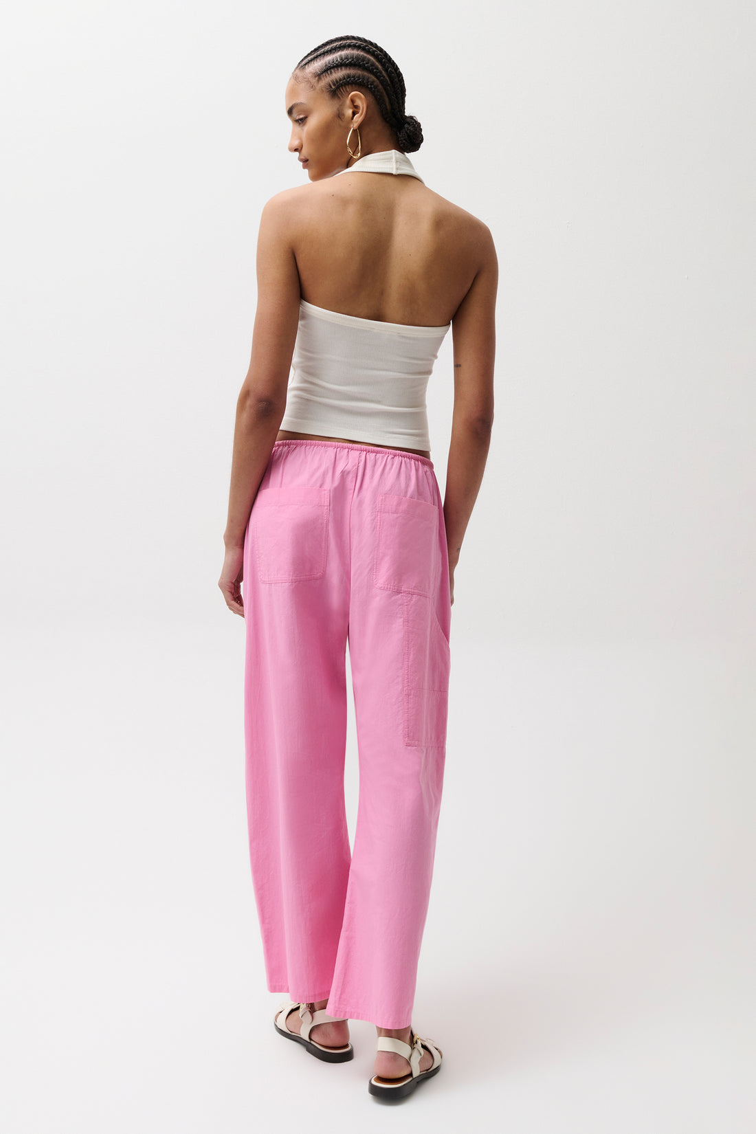 Theo Poplin Pant - Azalea
