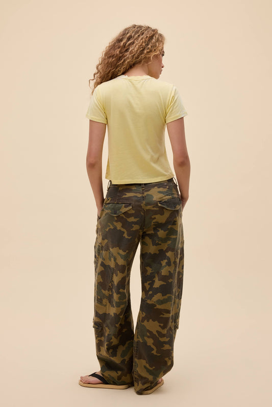 Solid Burnout Vintage Tee
