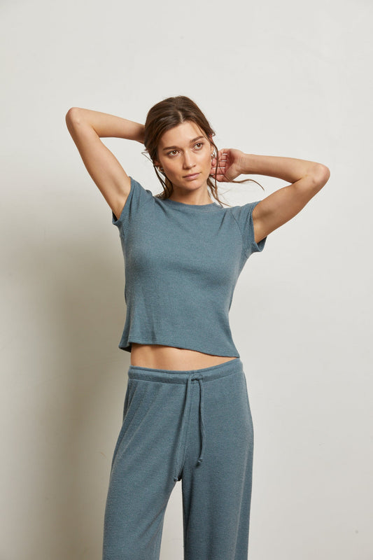 Mindy Brushed Waffle Top