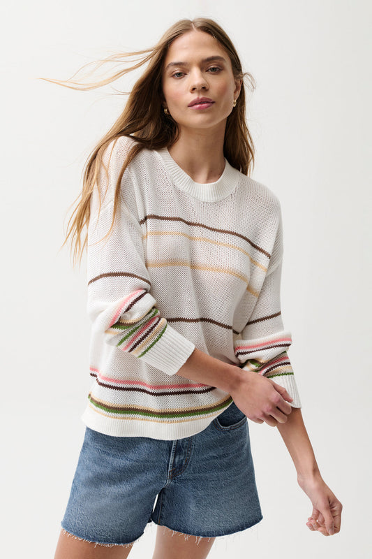 Eva Stripe Crewneck Sweater
