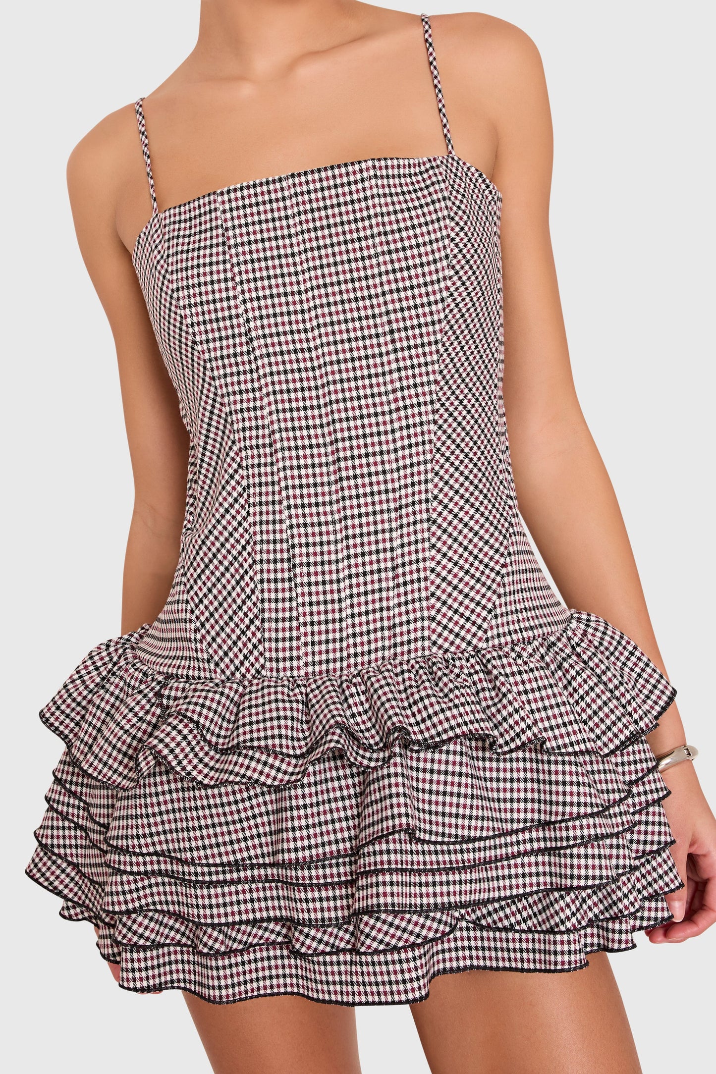 Laureline Romper in Cambridge Plaid