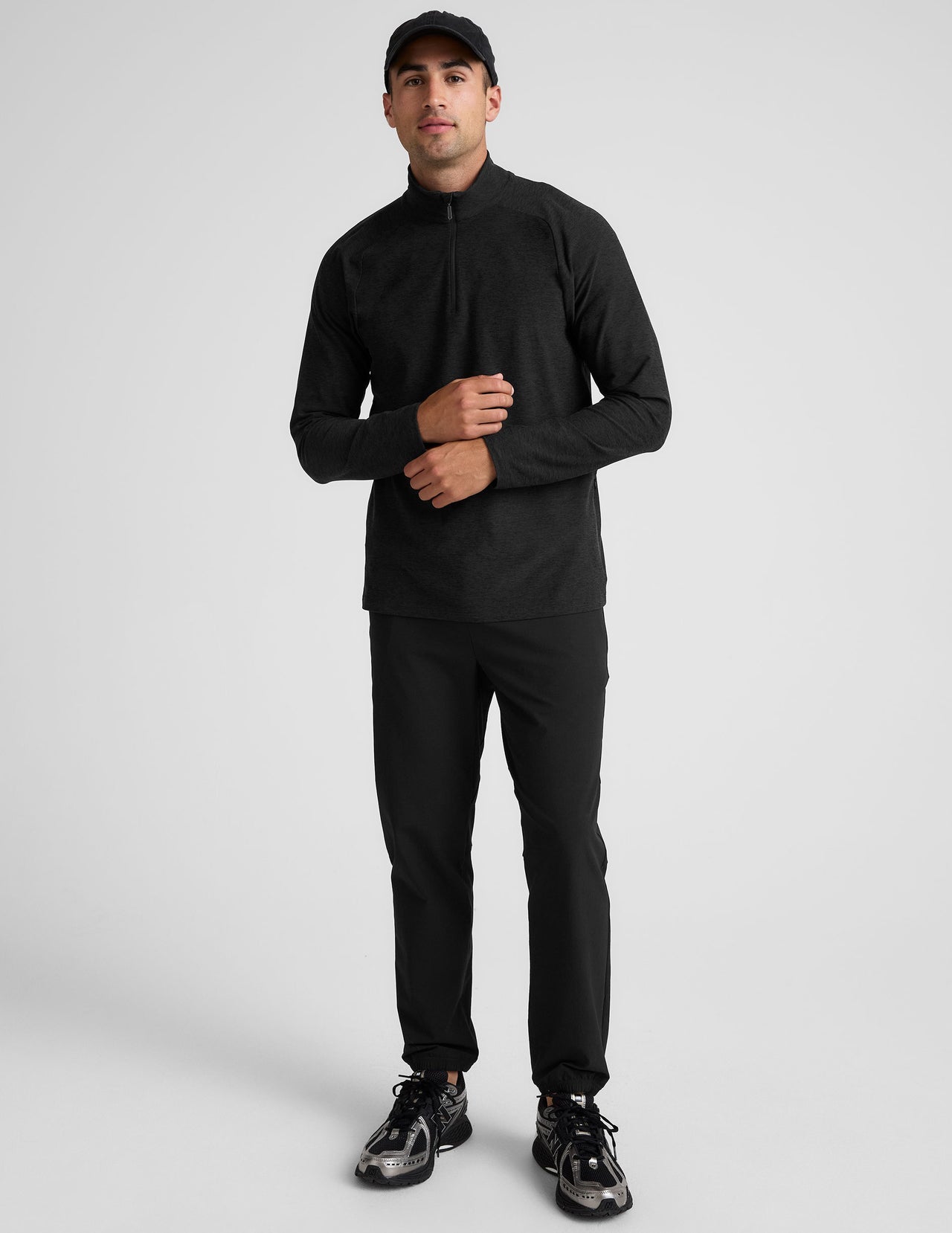 Spacedye™ Terrain Men's Quarter Zip Pullover-Midnight