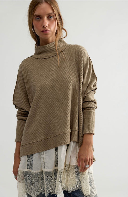 We The Free Moon Daisy Turtleneck Twofer