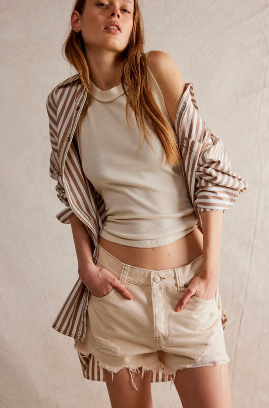 Free People Now or Never Denim Short