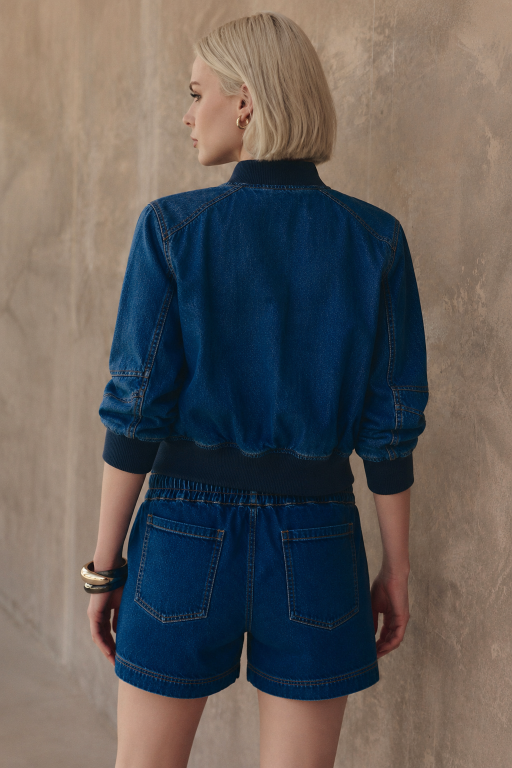 Denim Bomber Jacket