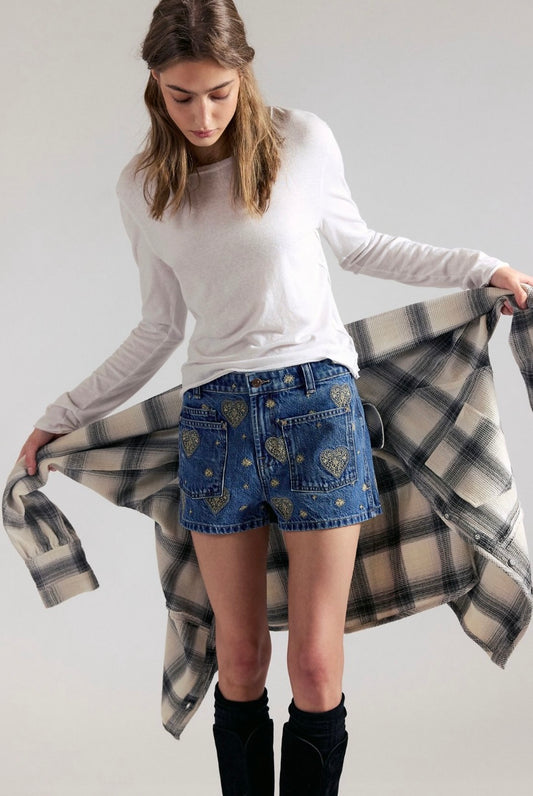 Bettie Embroidered Short