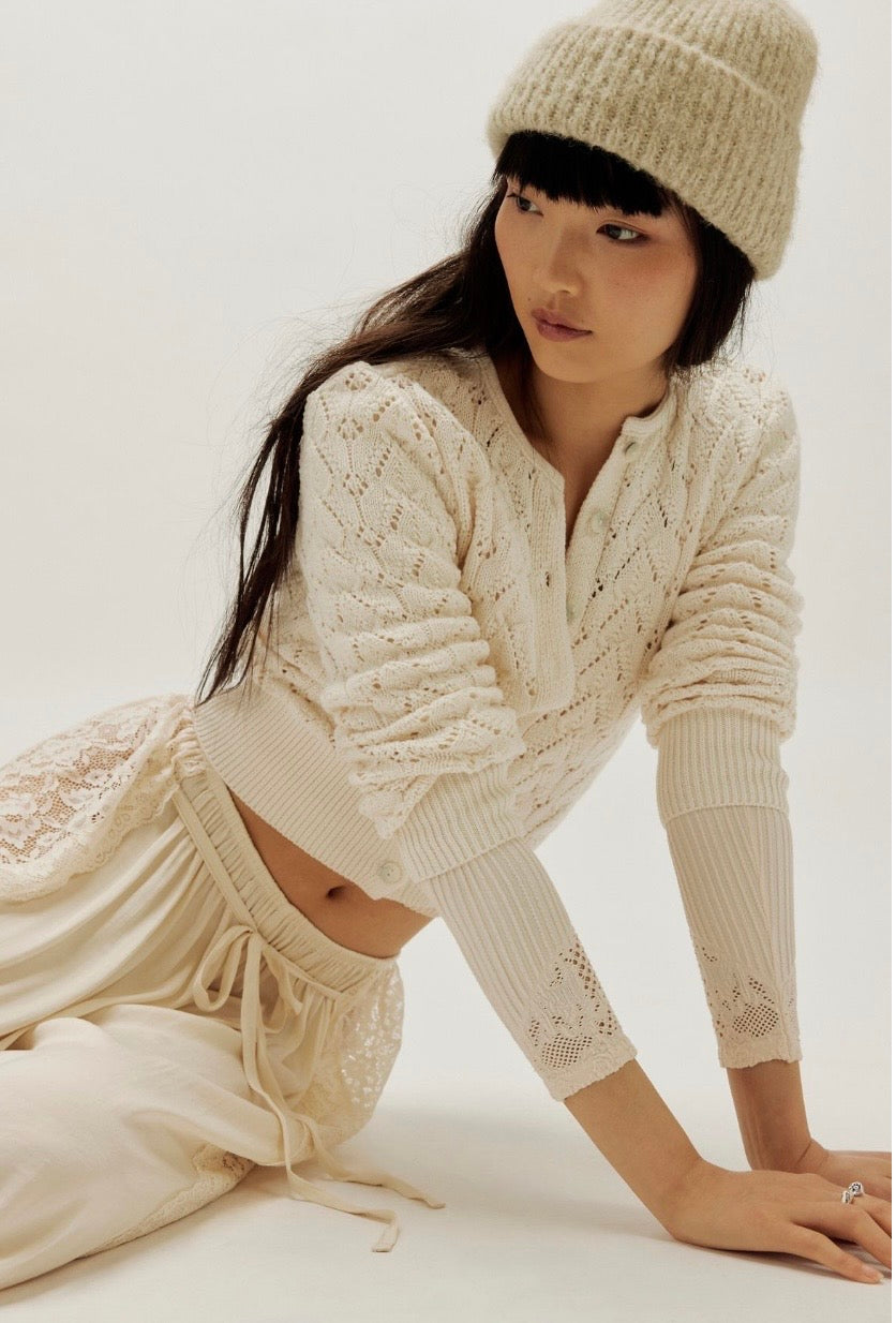 Pretty In Pointelle Cardi