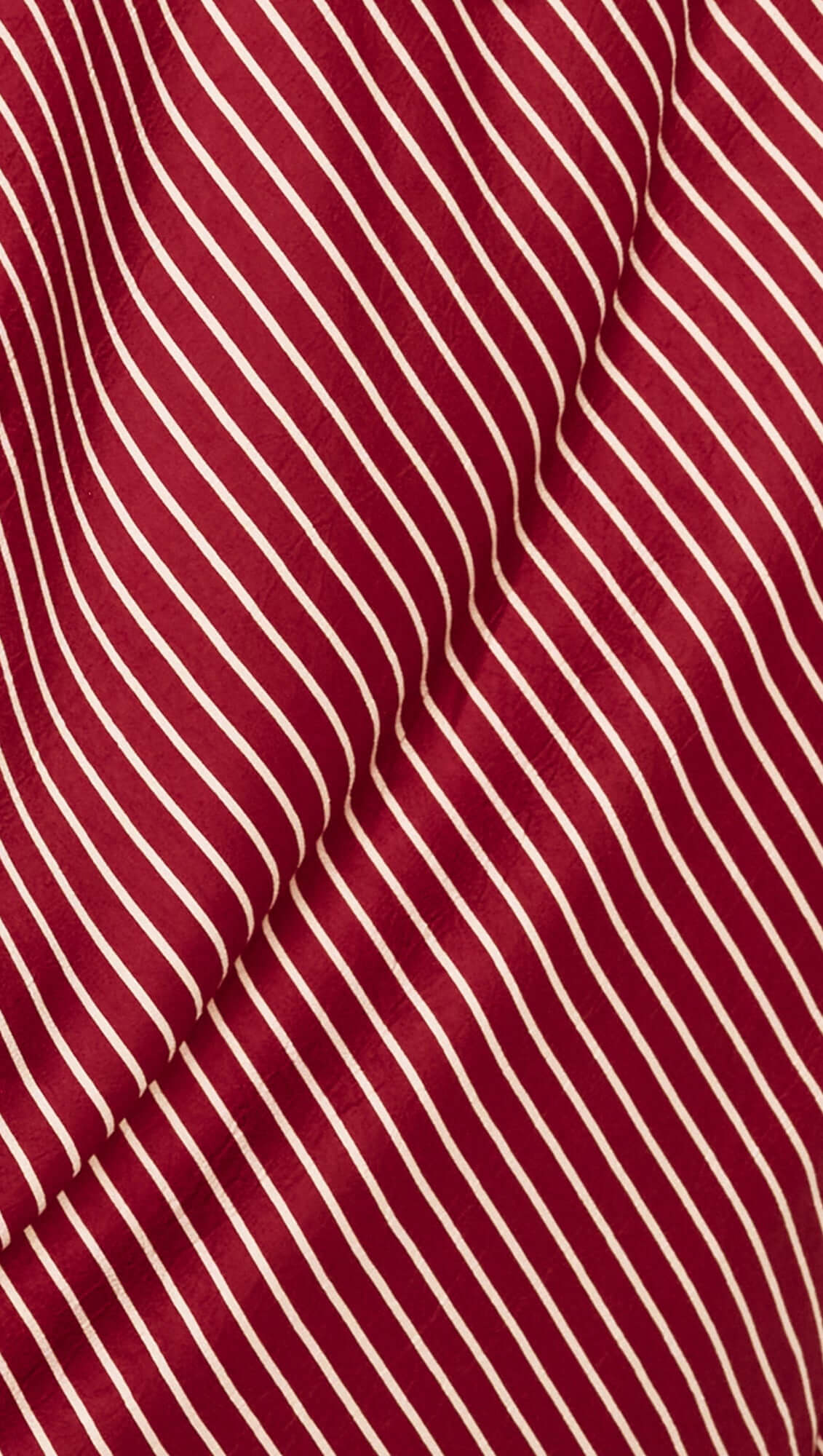 Burgundy Pinstripe Bias Midi Dress