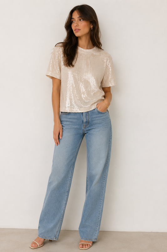 Logan Sequin Top