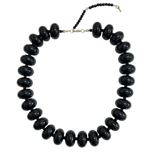 Bailey Black Chunky Beaded Necklace