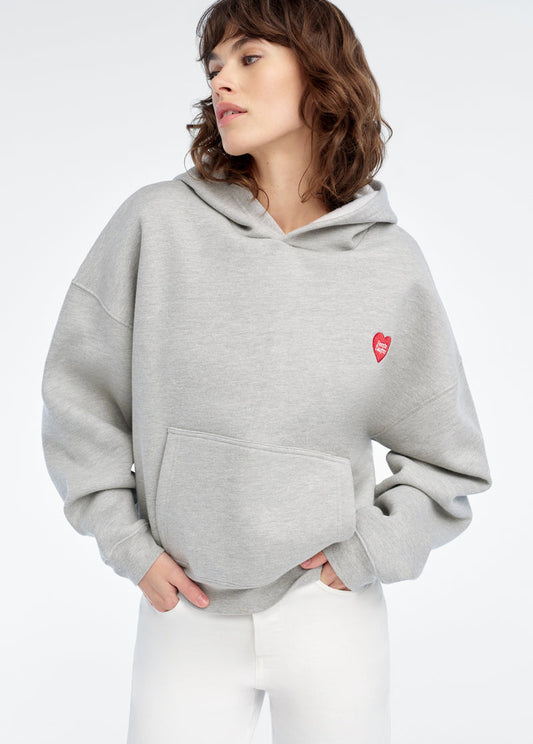 Favorite Daughter Heart Embroidery Hoodie