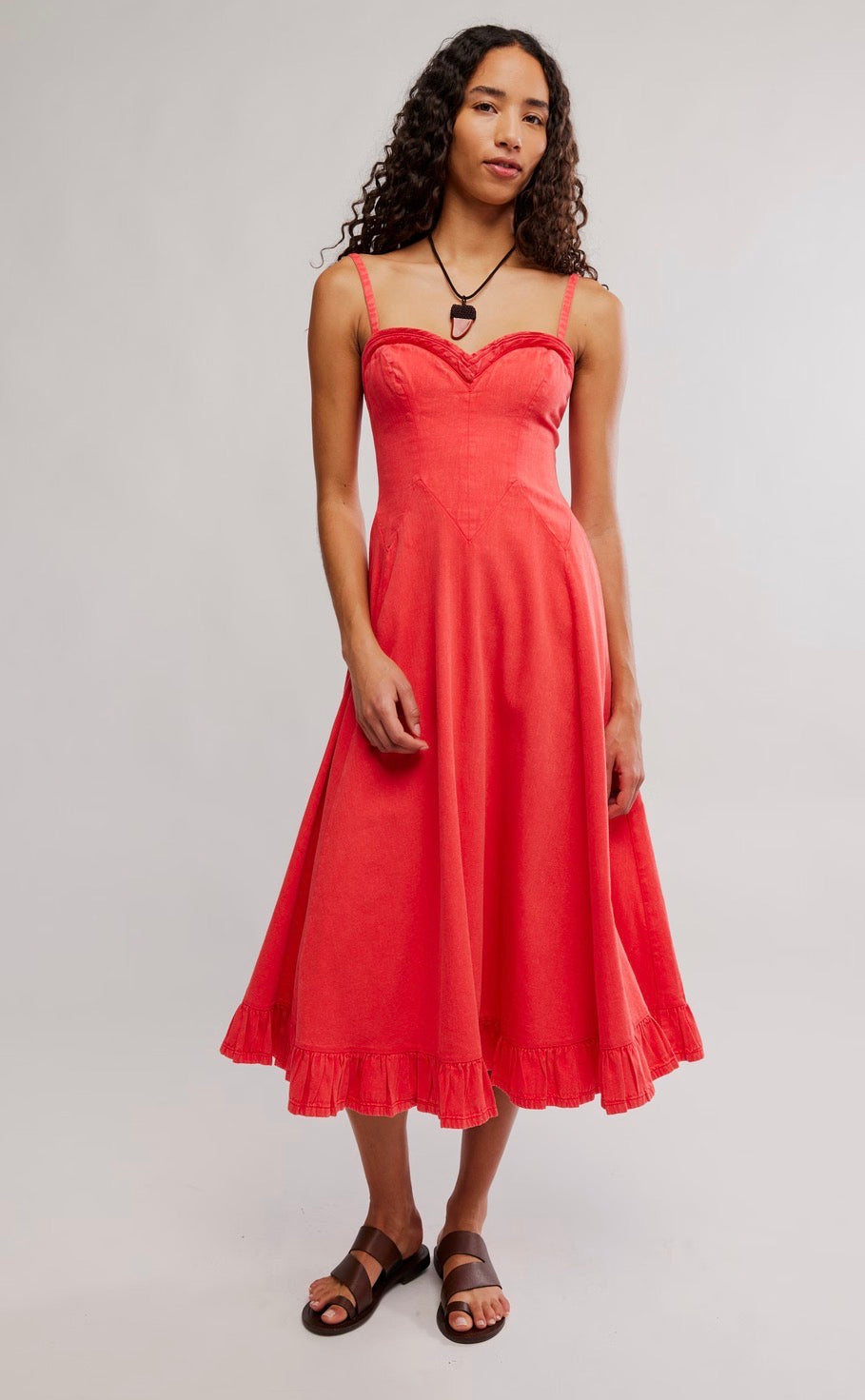Another Season Denim Midi Dress