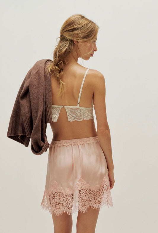 Meet Me In The Middle Mini Slip Skirt