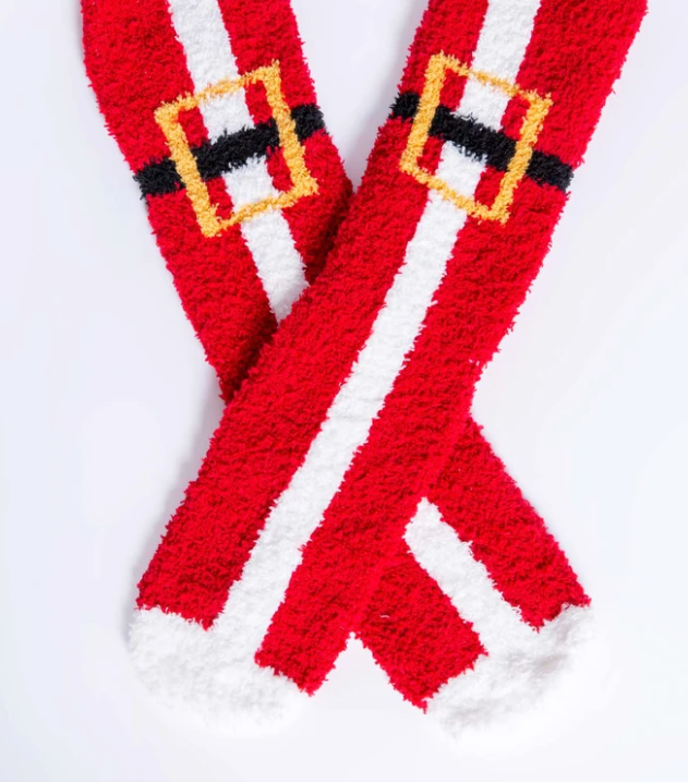 Santa Belt Fun Socks