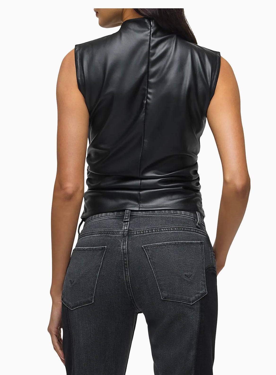 Vegan Leather Top