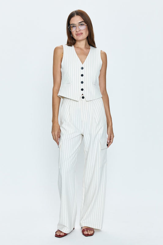 Brynn High Rise Relaxed Stripe Cargo