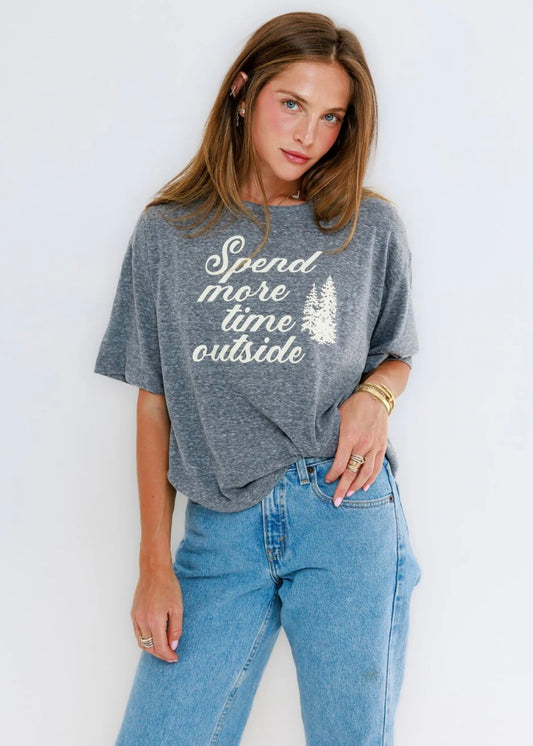 Spend More Time Outside-Boyfriend Tee