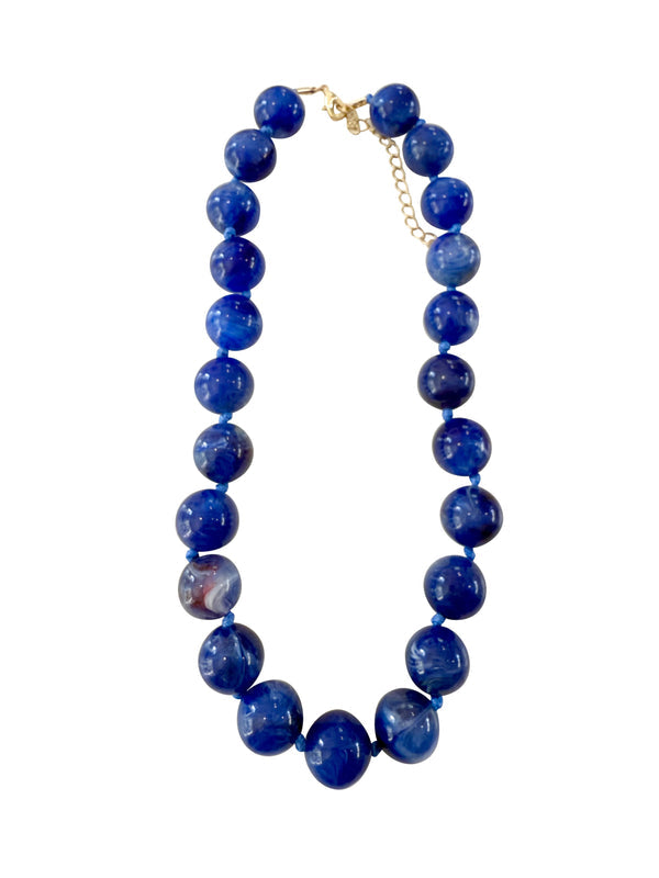Mabry Cobalt Beaded Necklace
