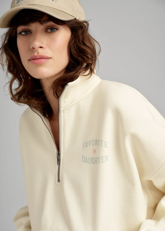 Favorite Daughter Half Zip Sweatshirt