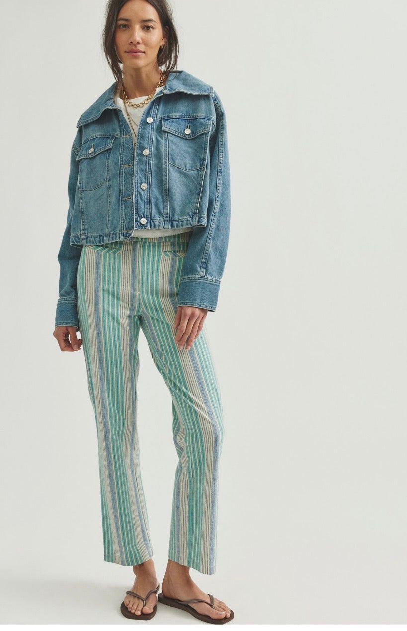 We The Free Side To Side Cropped Denim Jacket