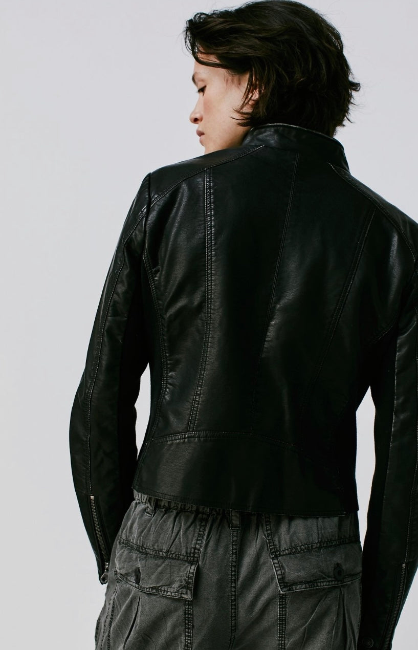 Vegan Black Moto Jacket