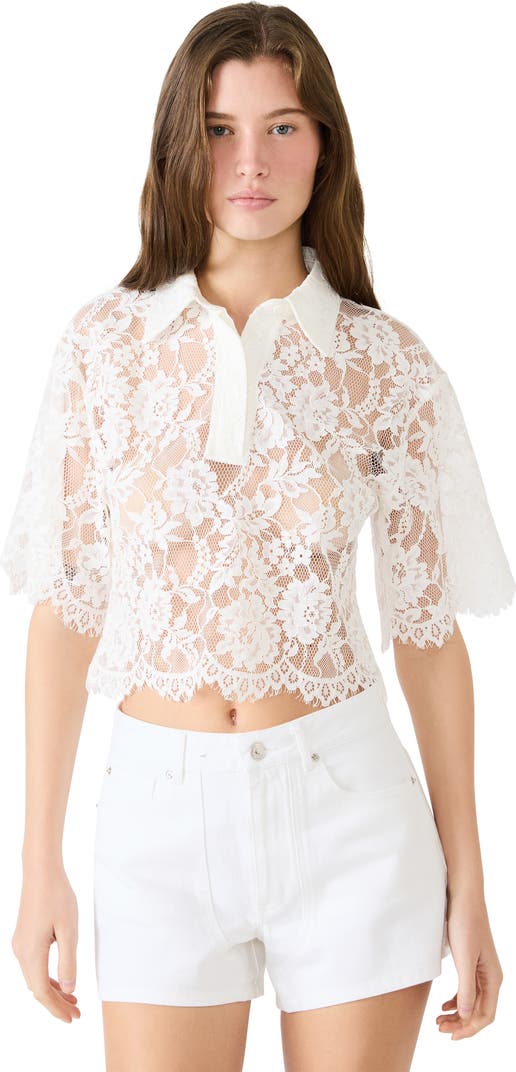 Monette Floral Lace Layering Top