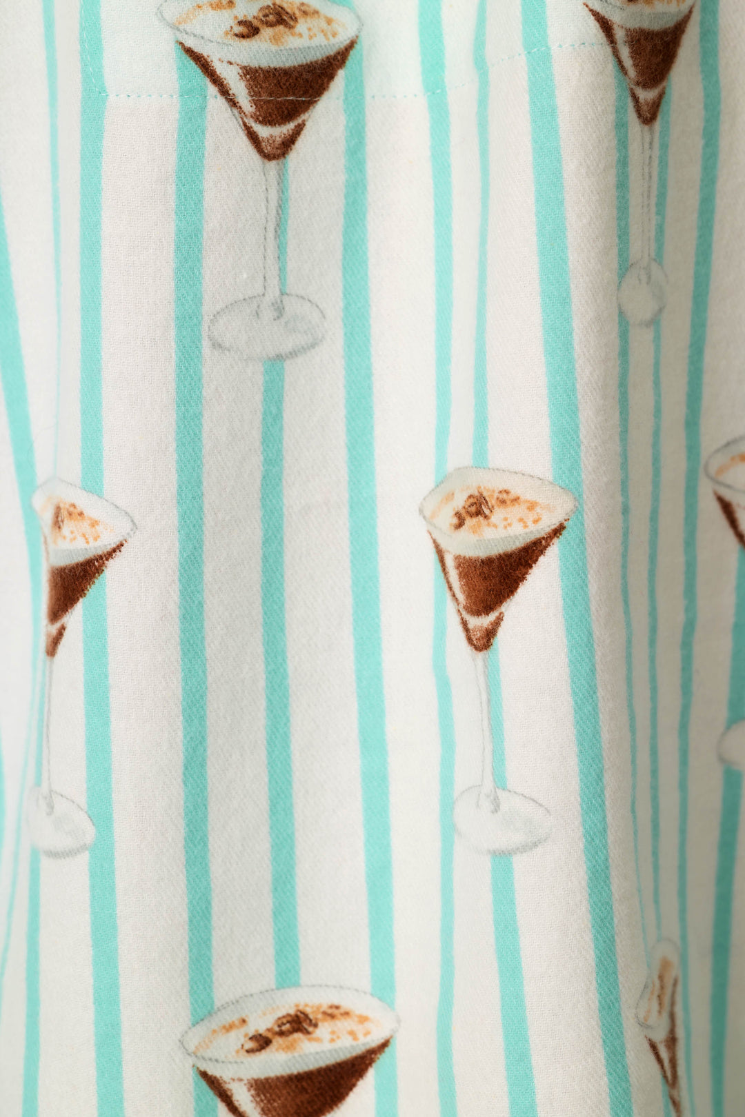 Espresso Martini Print 3-Piece Short Flannel PJ Set