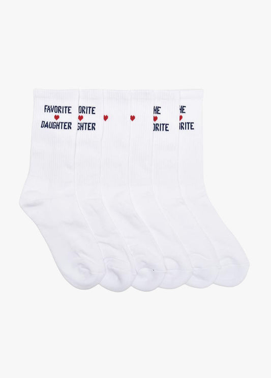 The Favorite Daughter Heart Sock Set