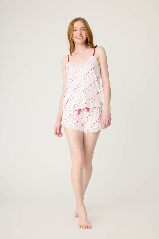 Day Dreams Hearts Short PJ Set