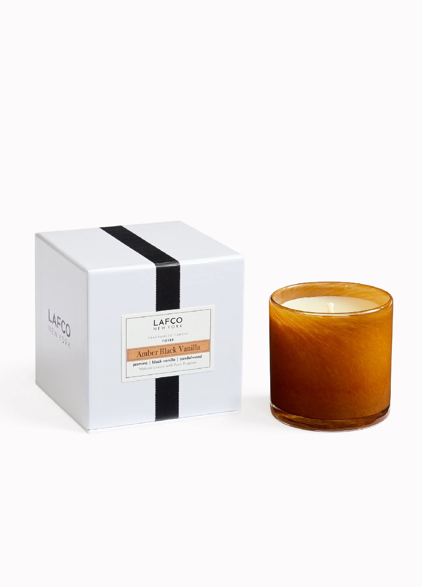 Amber Black Vanilla Signature Candle
