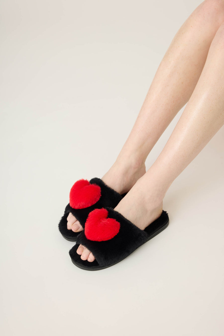 PJ Salvage Red Heart Love Slides