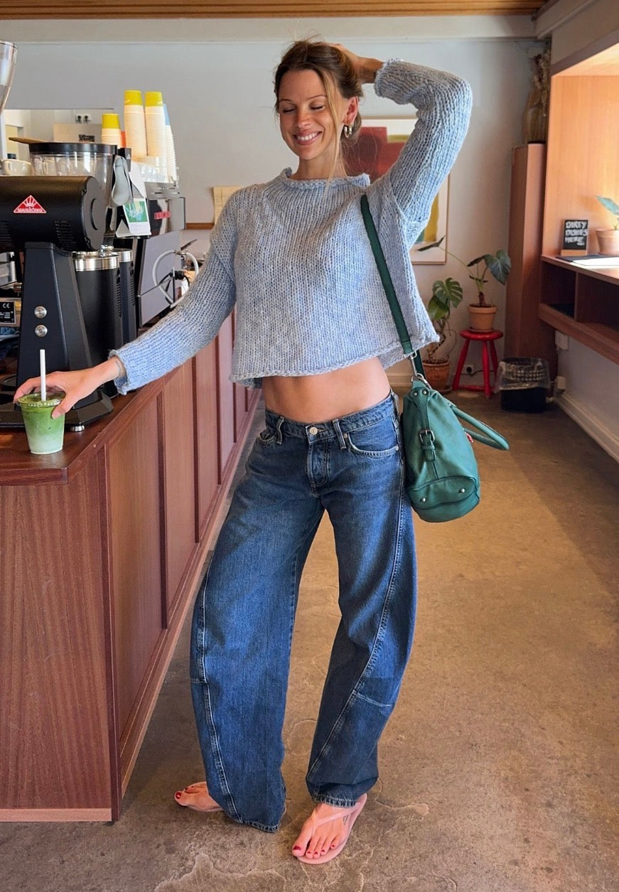 We The Free Fable Low-Rise Twisted Bowed Jeans