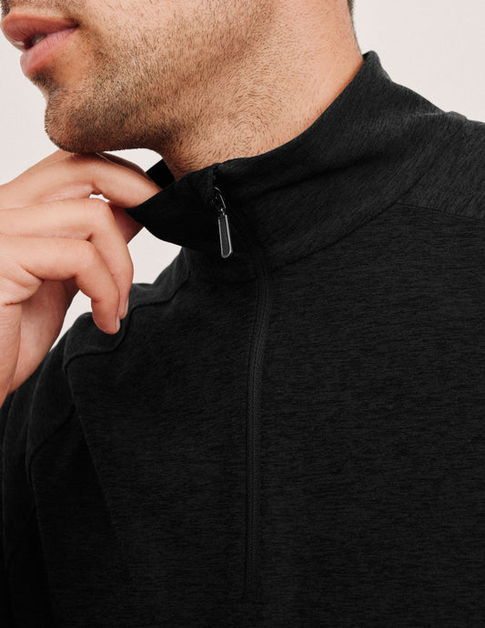 Spacedye™ Terrain Men's Quarter Zip Pullover-Midnight