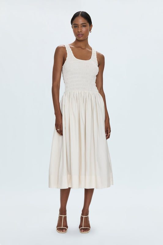 Alessia Smocked Drop Waist Dress