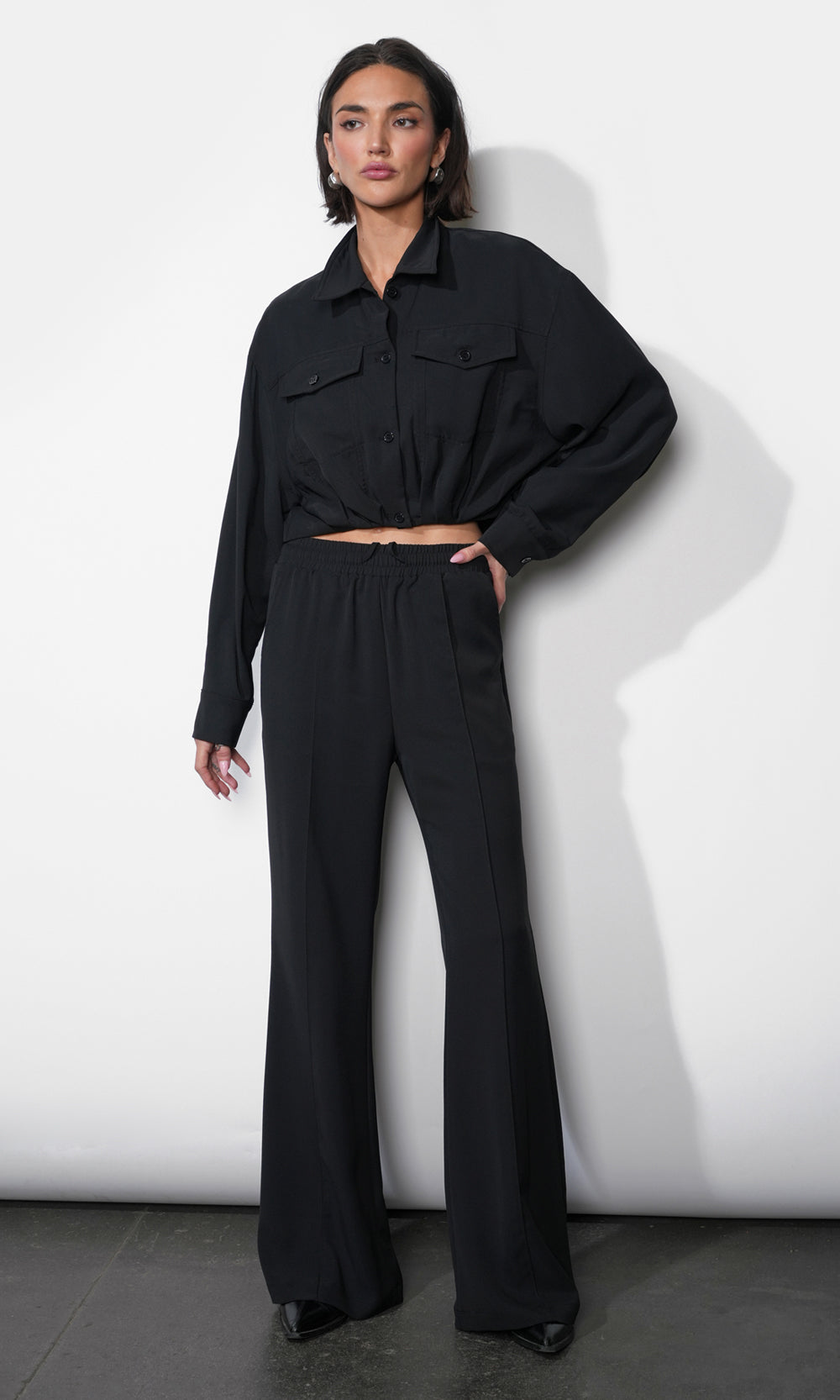 Abigail Drawstring Flared Pants