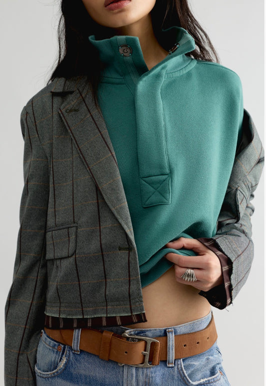 We The Free Timeless Pullover in Aqua