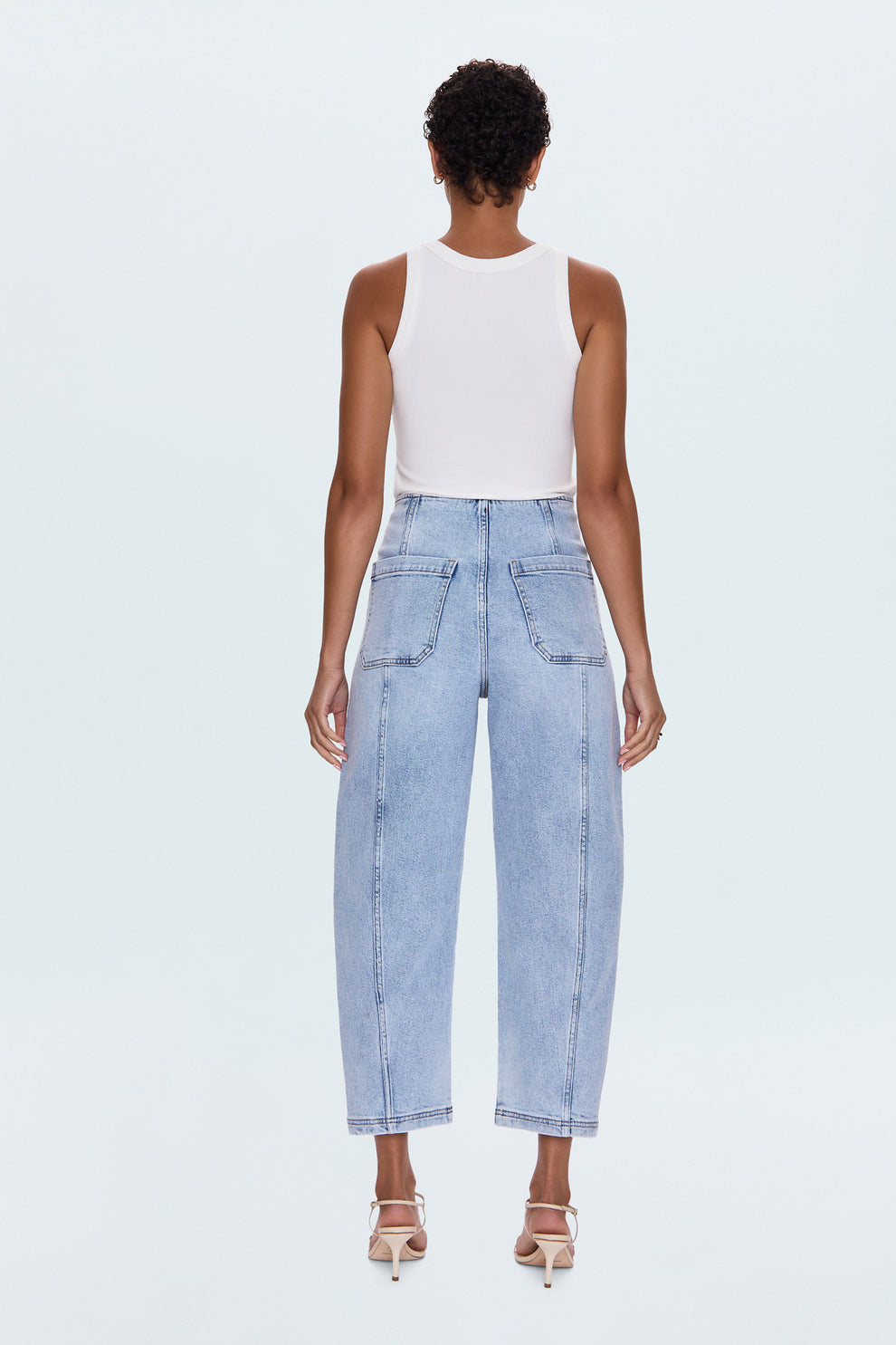 Blair High Rise Seamed Barrel Jean