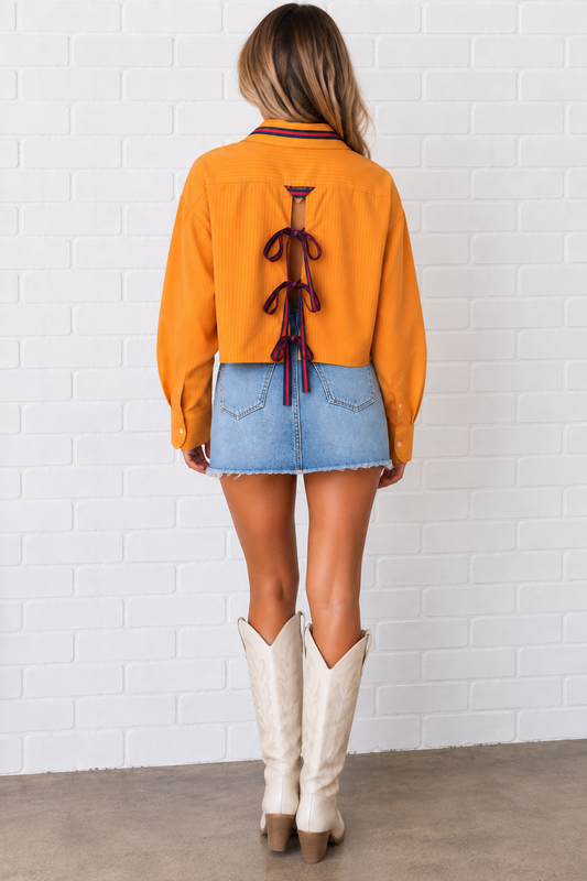 Burnt Orange Button Down