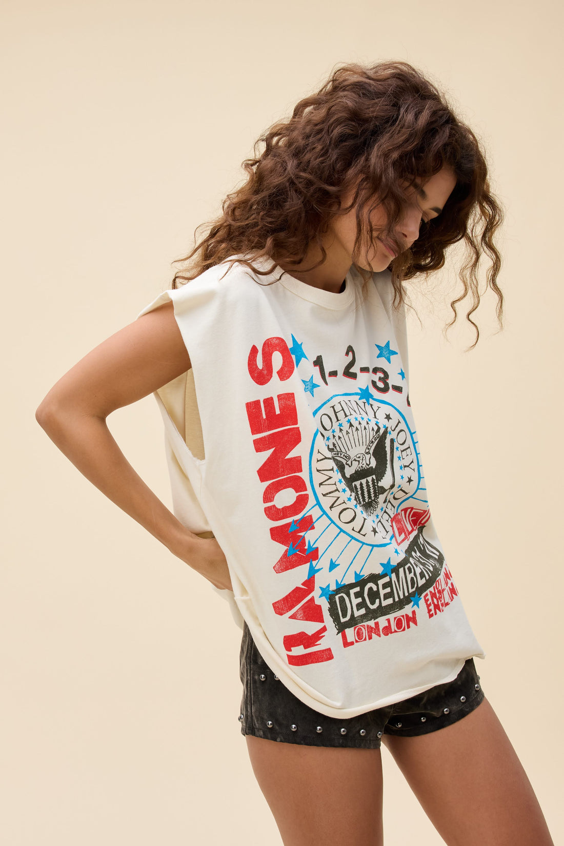 Ramones 77 Show Poster Muscle Tank