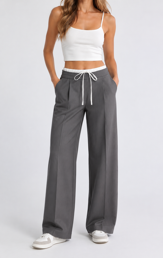 Tibi Double Waistband Pant