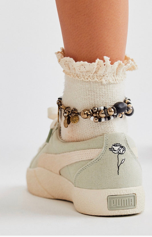 Beloved Waffle Knit Ankle Socks