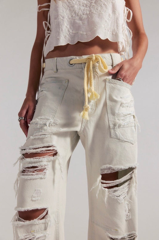 We The Free Moxie Pull-On Barrel Jeans-Sea Mist