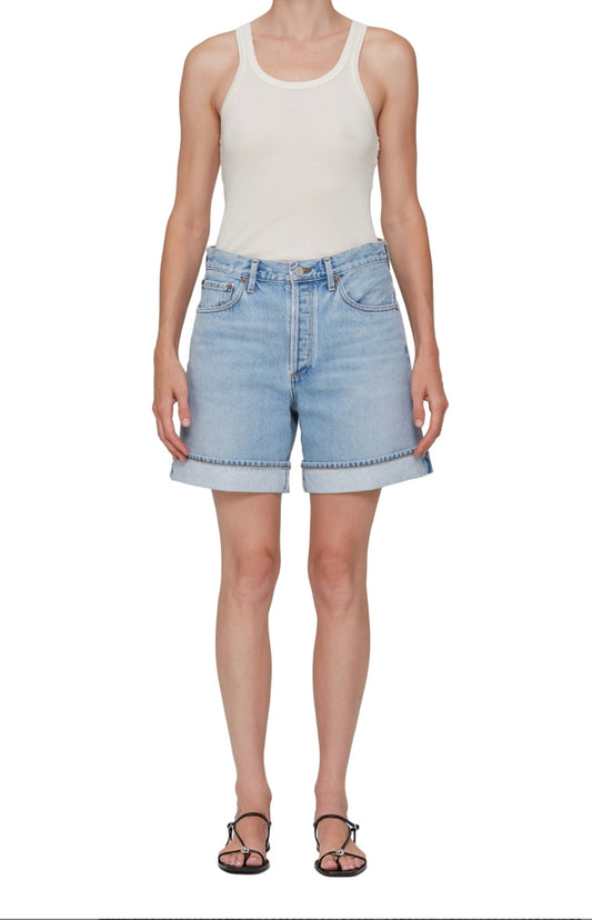 Agolde Dame Cuff Denim Short