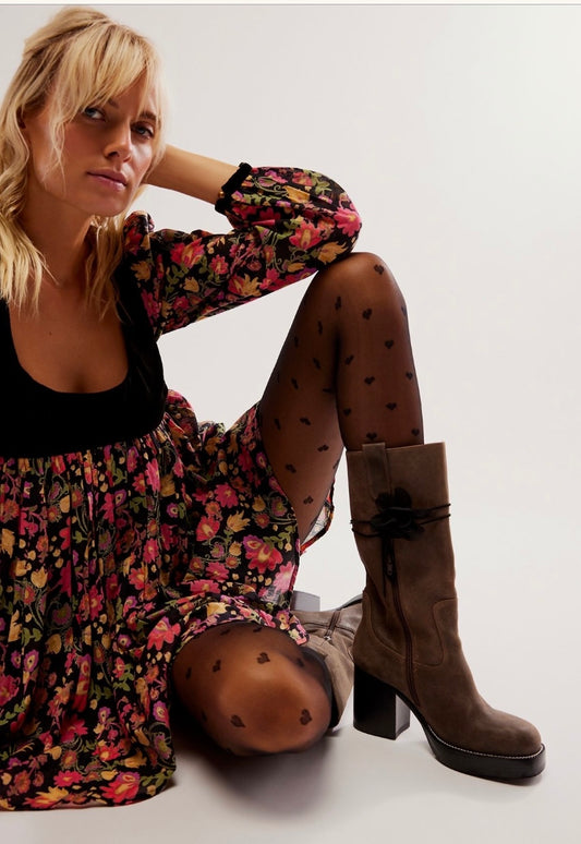 Free People Sheer Heart Tights