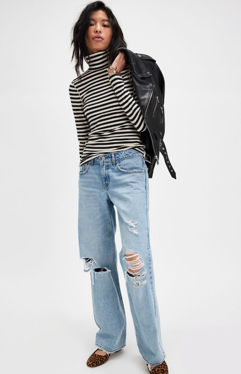 Good Good Stripe Turtleneck