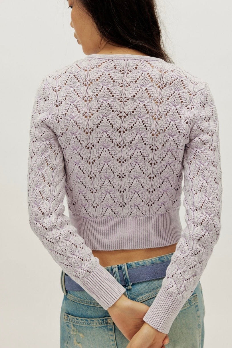 Pretty In Pointelle Cardi