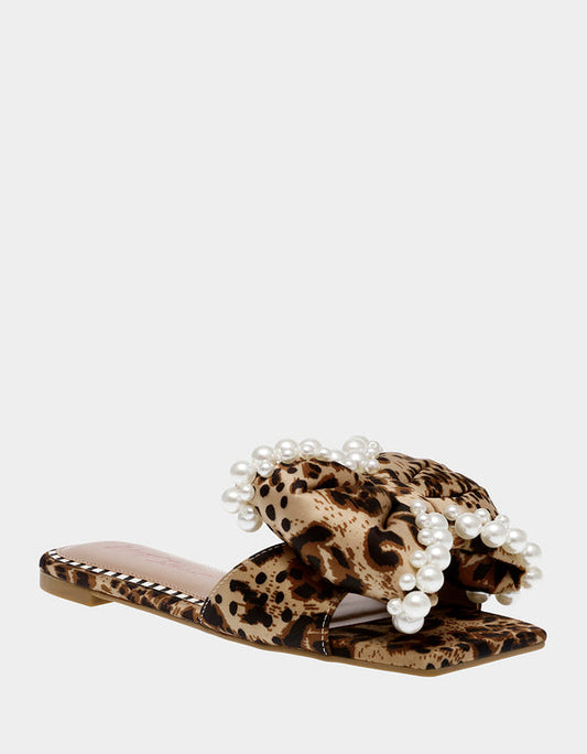 Liah Leopard Slip-on Sandal