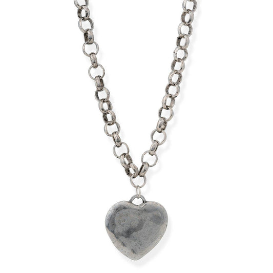Bracha Silver Heart Necklace