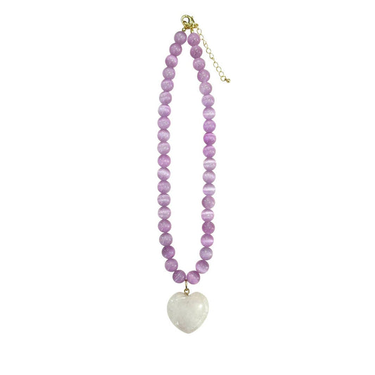Nereyda Lilac Beaded Necklace