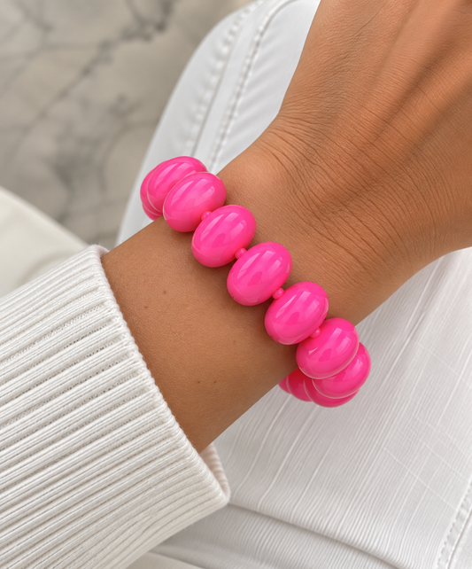 Bora Hot Pink Chunky Bracelet